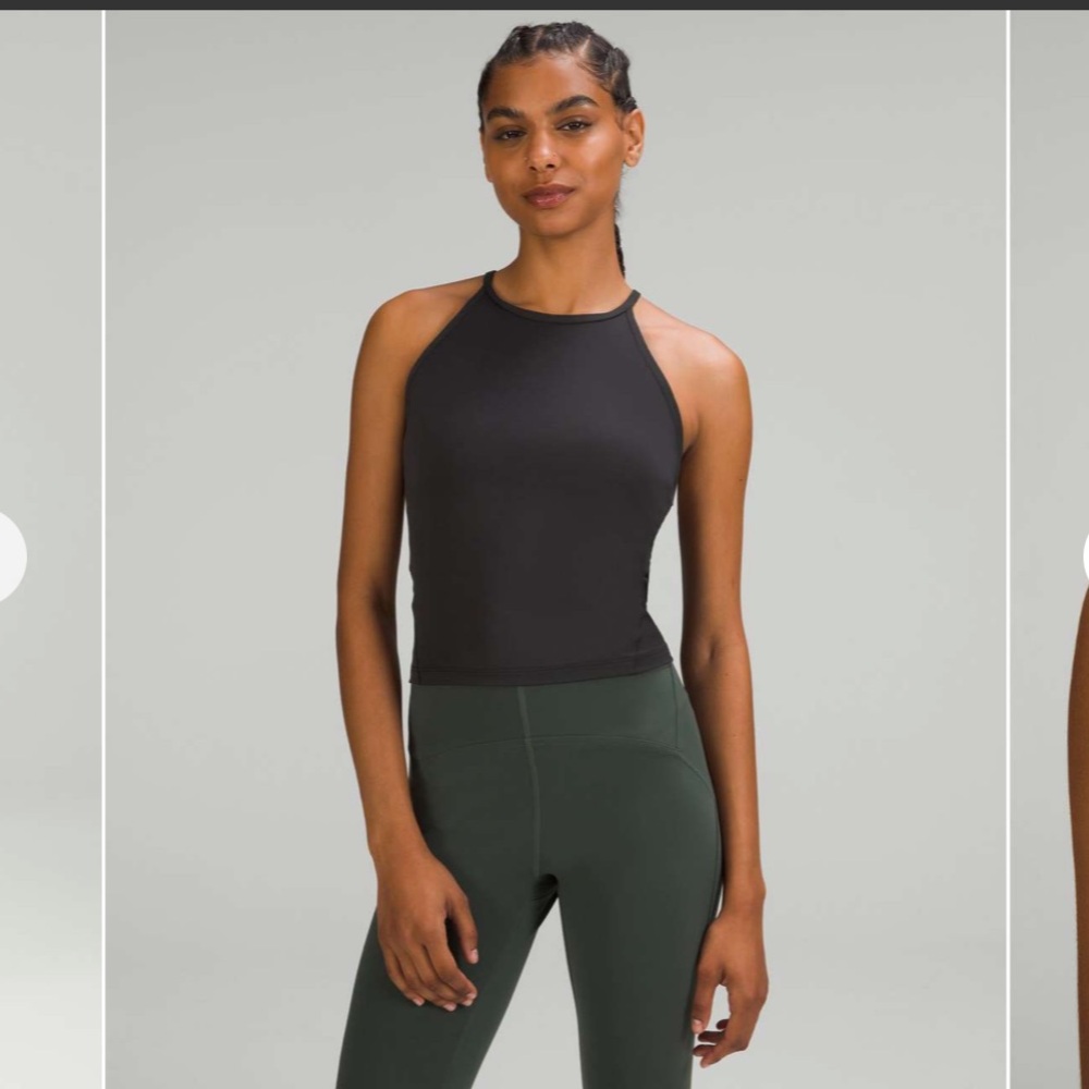 lululemon athletica Black Tank Top